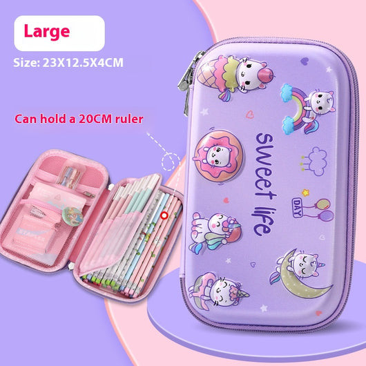 Estuche Escolar Grande Anti-Caídas con Alta Capacidad EVA para Primaria - Image 9