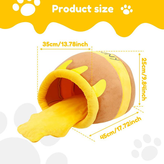 Cama Cueva para Gatos con Espuma Viscoelástica - Nido Acogedor Diseño Miel - Image 15
