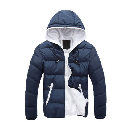 Abrigo Acolchado con Capucha para Hombre Talla Grande - Image 7