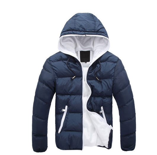 Abrigo Acolchado con Capucha para Hombre Talla Grande - Image 7