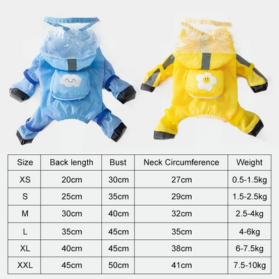 Impermeable Completo para Perros Pequeños - Protección Total 4 Patas - Image 13