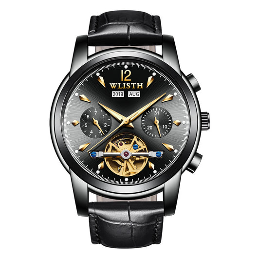 Reloj Mecánico Automático Multifunción Estilo Empresarial Coreano para Hombre - Image 7