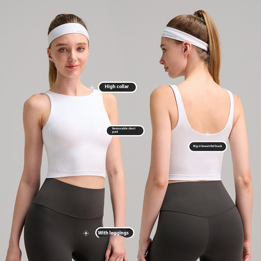 Top Deportivo Yoga Cuello Alto Sujetador Deportivo Mujer Tela Suave - Image 2