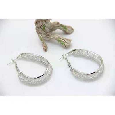Aretes de Plata 925 Diseño Exagerado con Cierre de Aguja - Image 5