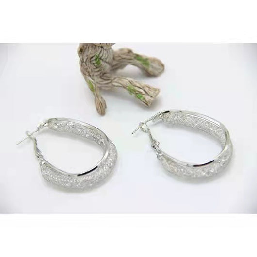 Aretes de Plata 925 Diseño Exagerado con Cierre de Aguja - Image 5