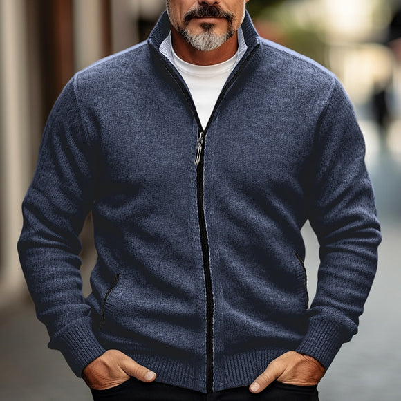 Suéter Grueso Forrado en Polar para Hombre - Diseño Moderno y Cálido