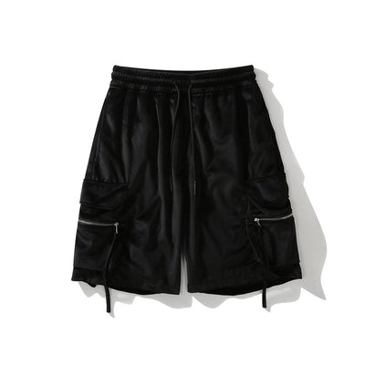 Pantalones Cortos Holgados de Pana con Bolsillos Grandes - Estilo Casual Workwear - Image 8
