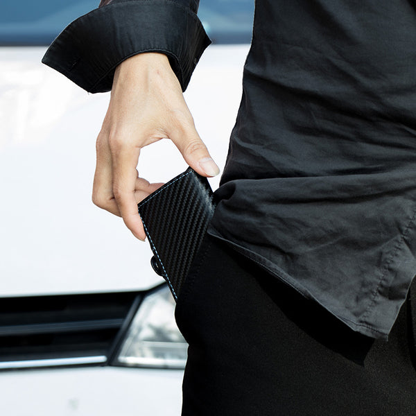 Cartera RFID Anti-escaneo con Cierre de Cremallera y Múltiples Funciones