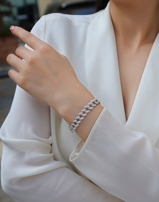 Pulsera de Plata S925 con Moissanita - Juego de Joyería de Lujo Brillante - Image 7