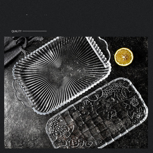 Bandeja Rectangular de Cristal Estilo Europeo - Image 7