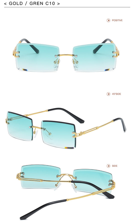 Gafas de Sol Rimless Europeas - Diseño Moderno y Minimalista - Image 12
