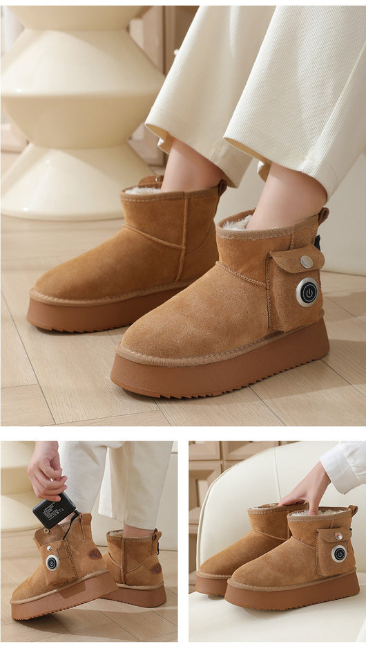 Botas Térmicas Eléctricas con Forro de Lana - Impermeables para Hombre y Mujer - Image 21
