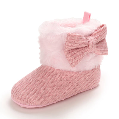 Botitas de Nieve para Bebés 0-1 Años con Diseño de Moño Tejido - Image 16