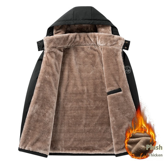 Abrigo Acolchado de Algodón para Adultos Mayores - Talla Grande Invierno - Image 6