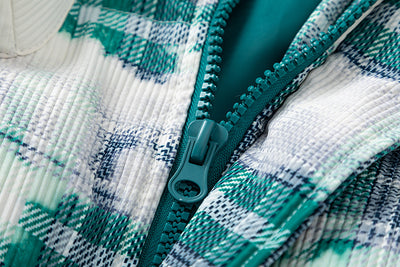 Abrigo de Algodón Cuadros Retro Holgado para Invierno - Image 18