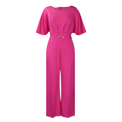 Jumpsuit Africano Talle Grande Cintura Alta Piernas Anchas Cuello Redondo - Image 6
