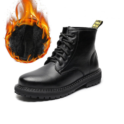 Botas Martin de Cuero Negro para Hombre - Estilo Alto - Image 6