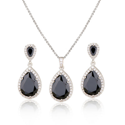 Conjunto de Collar y Aretes de Circonita Brillante para Novia - Joyería Elegante y Minimalista - Image 7