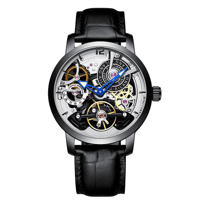 Reloj Automático Mecánico para Hombre con Esfera Transparente y Resistencia al Agua - Image 4