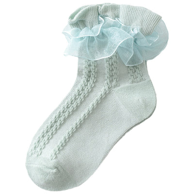 Calcetines Princesa Danza Blanco Delgado para Niña - Primavera y Otoño - Image 16