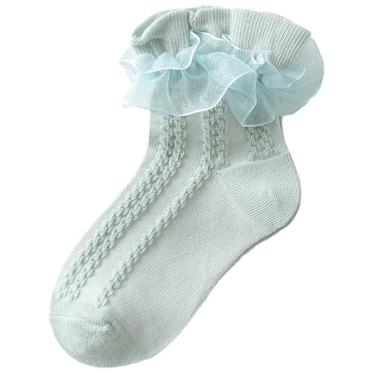 Calcetines Princesa Danza Blanco Delgado para Niña - Primavera y Otoño - Image 16