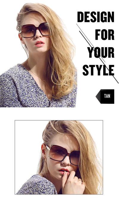 Gafas de Sol Cuadradas de Marco Grande para Mujer - Image 19