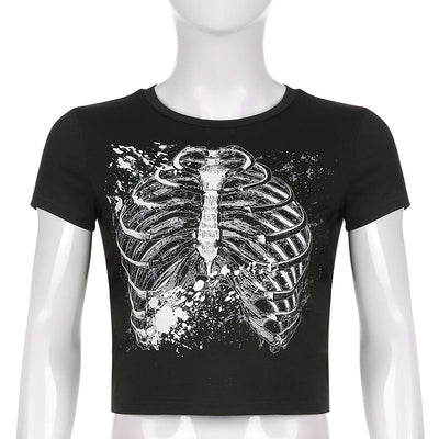 Camiseta Personalizada con Estampa en Pecho Cuello Redondo Ajuste Slim - Image 18