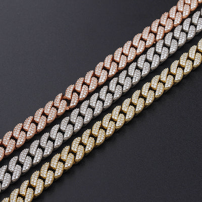 Pulsera de Plata Hip Hop con Diamantes y Circonia Cúbica Estilo Cubano - Image 4