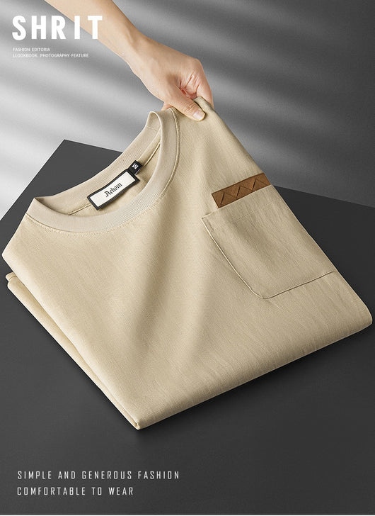 Camiseta Ligera de Lino Ice Silk para Hombre - Image 10