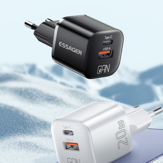 Cargador Rápido 20W Nitruro de Galio para Smartphone
