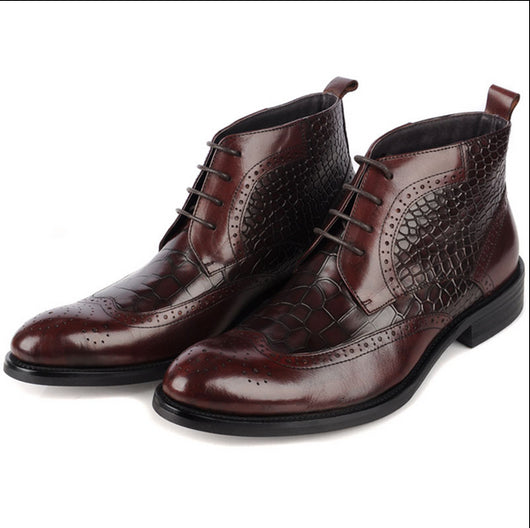 Botas de Cuero Genuino para Hombre - Calidez y Comodidad en Cada Paso - Image 7