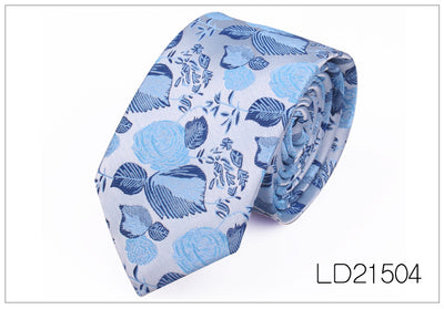 Corbata Casual Moderna con Estampado Floral - Ancho 6cm - Image 5