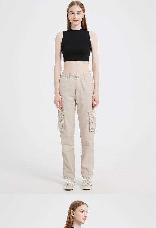Pantalones Deportivos Talla Grande con Múltiples Bolsillos para Mujer - Image 15