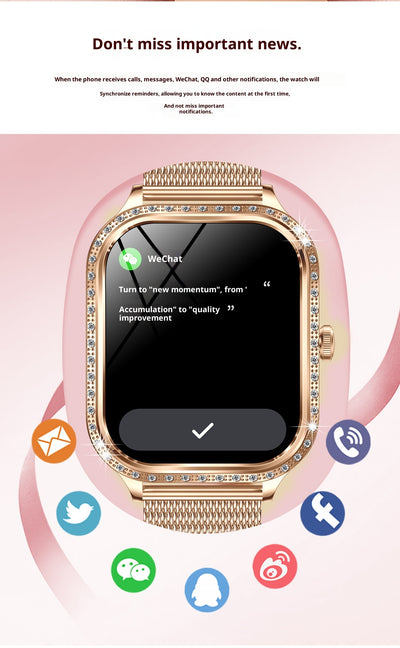 Reloj Inteligente MK88 para Mujer con Llamadas Bluetooth y Monitoreo de Salud - Image 15