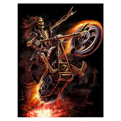 Cuadro Decorativo Motocicleta Diamante de Cristal Multicolor - Image 4