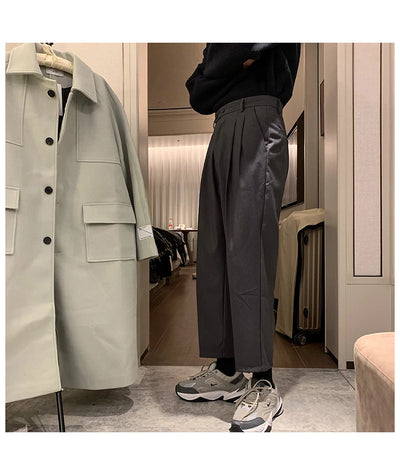 Pantalones Casuales Holgados Vintage para Hombre con Detalle Colgante - Image 20
