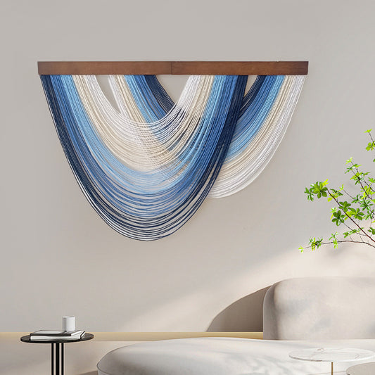 Tapiz Tejido a Mano Estilo Nórdico para Decoración de Sala