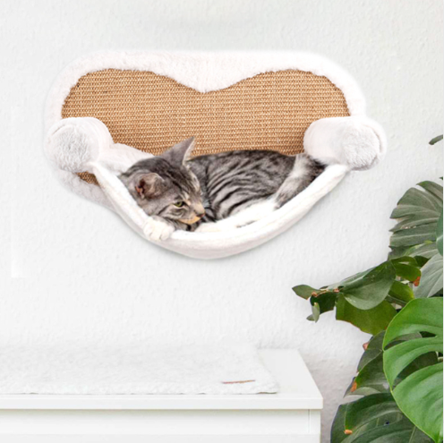 Centro de Actividades Felino de Madera - Árbol Mural con Hamaca y Escaleras - Image 2
