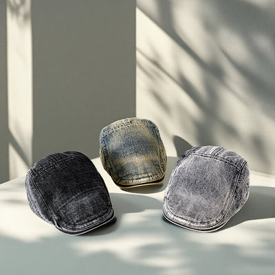 Gorra Denim Estilo Primavera Tendencia Coreana para Hombre - Image 2