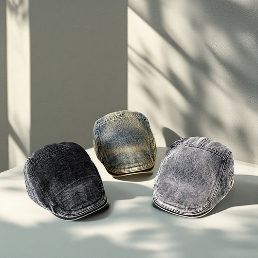 Gorra Denim Estilo Primavera Tendencia Coreana para Hombre - Image 2