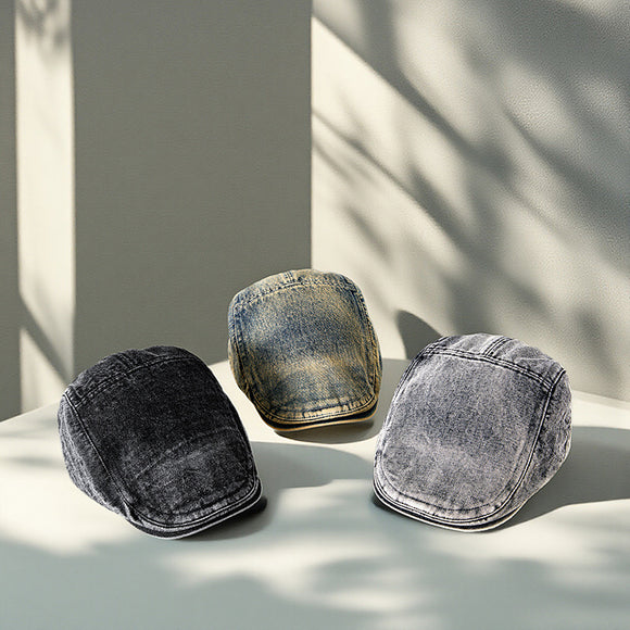 Gorra Denim Estilo Primavera Tendencia Coreana para Hombre
