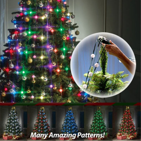 Árbol de Navidad con Proyector de Luces LED - 64 Efectos Luminosos