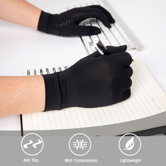 Guantes de Compresión con Fibra de Cobre para Equitación