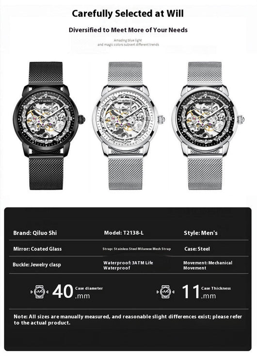 Reloj Mecánico Automático Impermeable para Hombre - Image 18