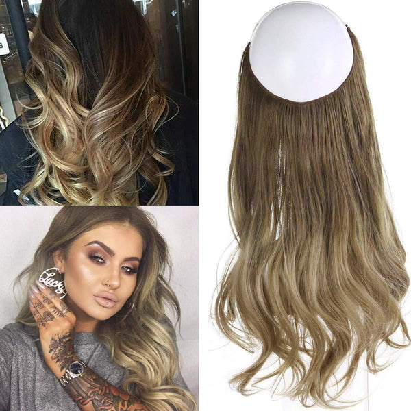 Extensiones de Cabello Degradado Multicolor Efecto Onda Marina
