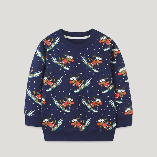 Camisa Infantil de Manga Larga con Estilo Europeo y Americano