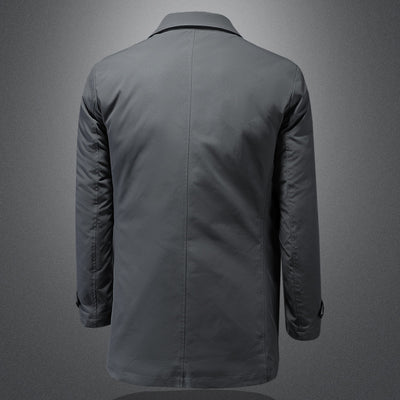 Chaqueta Pluma para Hombre con Cuello de Camisa - Image 3