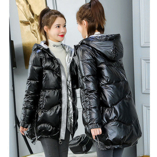Abrigo de Algodón Suelto para Mujer - Diseño Moderno Invierno - Image 4