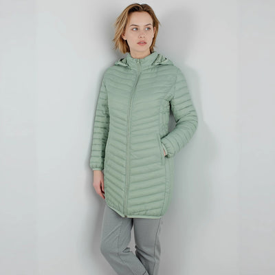 Chaqueta Acolchada de Algodón para Invierno - Colores Sólidos