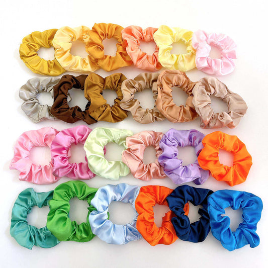 Elástico para Cabello Floral de Colores Sólidos - Accesorios para el Pelo